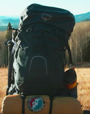 Osprey Atmos AG 65L Mens Trekking Backpack Bl...
