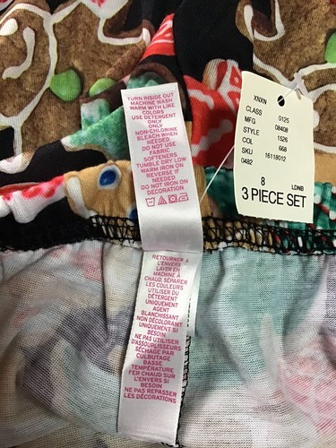 Justice Girls Pajama Set Size 8 NWT Christmas Holiday Gingerbread Baking Champ - Picture 10 of 10