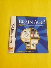 Instruction Booklet Only for the Brain Age 2 Nintendo DS Game, Manual Only