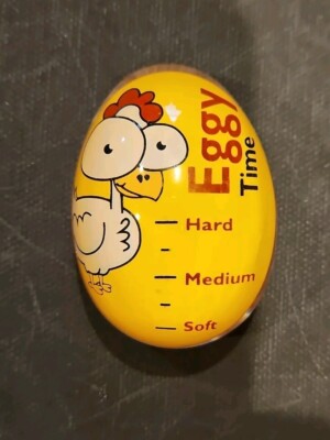 Vintage Eggy Egg Timer Hard Soft Boiled Eggs Amazing Graphics New In Box 