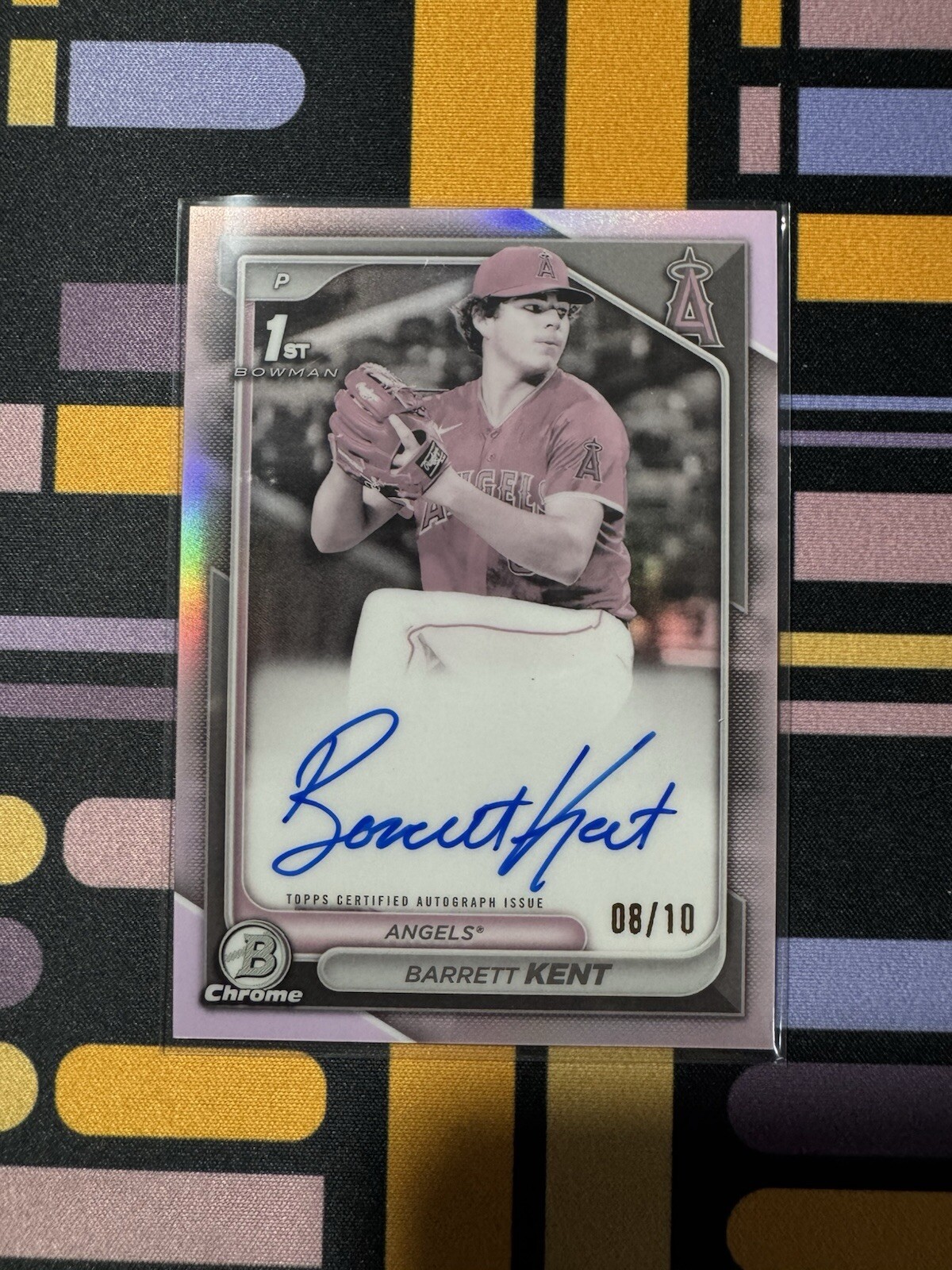 2024 Bowman Chrome 1st Pearl Auto Barrett Kent /10