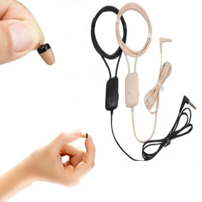 Mini Kopfhorer Induktives Spy Headset Mit 3 5mm Klinkenstecker Spion Horer A208 Ebay