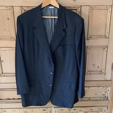 Brioni Blazer Charcoal 3 Button No Vent Italy Mens 44 Regular