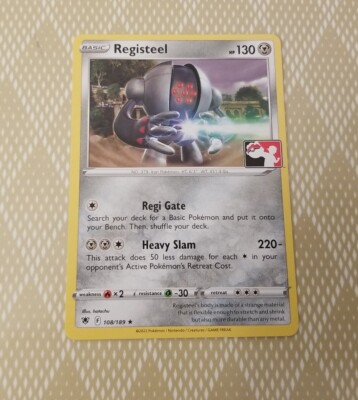 Registeel Pokemon Prize Pack Series 3 Promo Pokemon Card NM/LP