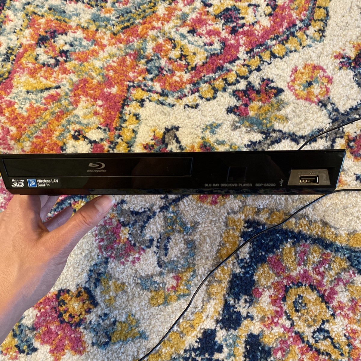 Sony BDP S5200 Blu-ray Disc/DVD Player 3D WiFi w/ Power Cord No