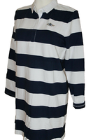 Tom Tailor Rugby Polodress Damen Blau-Weiss Gr.38 Neu