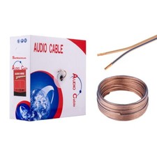 14/2 AWG 50ft Speaker Wire Transparent Audio Cable for Car/Home Audio/LED Lights