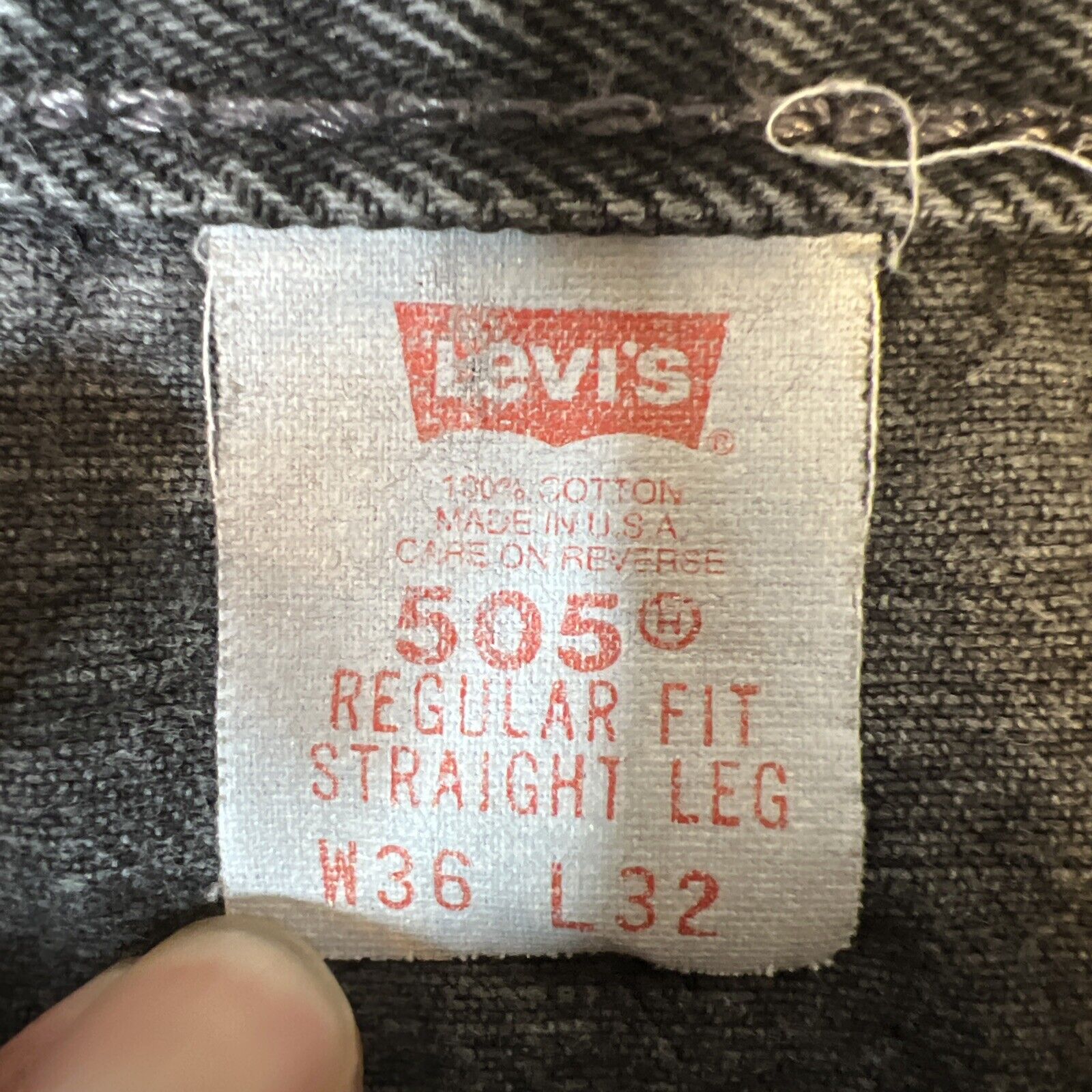 Levis 505 Made In USA Authentic Red Tab Jeans Men… - image 9