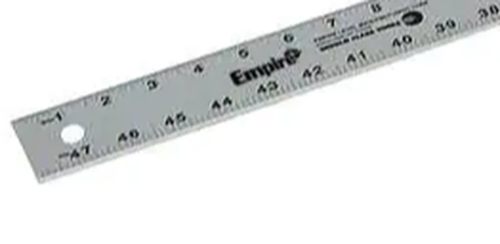 Aluminum Straight Edge Ruler, 24 In, Aluminum Strobels, 44 OFF