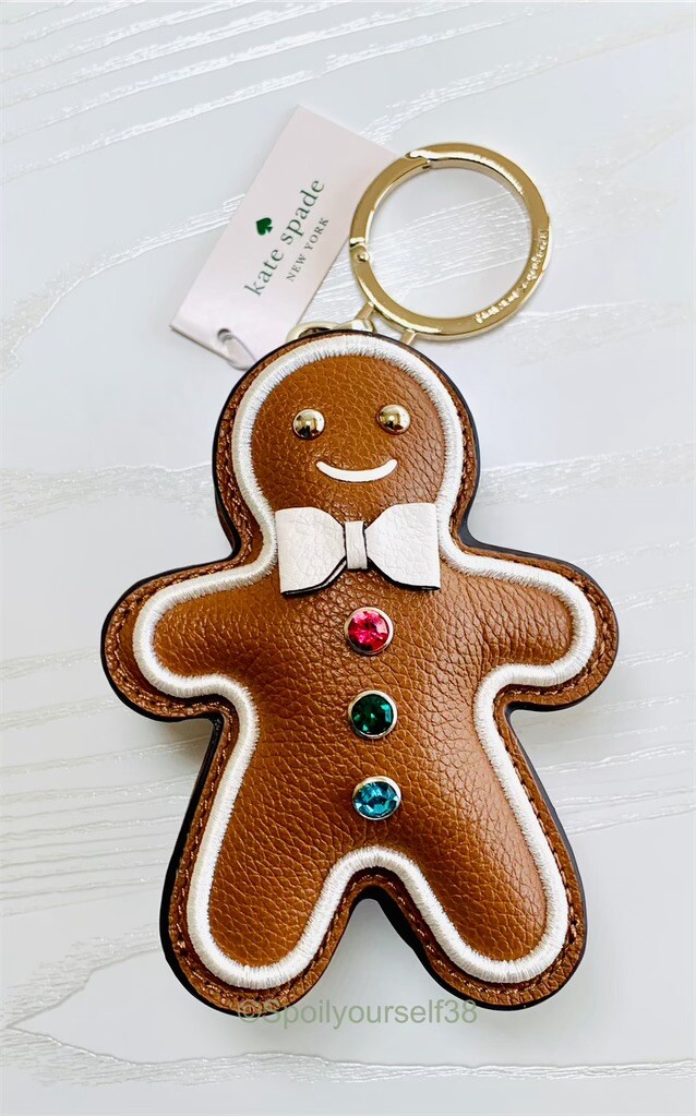 kate spade NEW YORK ジンジャーブレッドマン キーホルダー kate spade