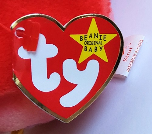 TY Beanie Baby Original STRUT El Gallo con Etiqueta Retirado 1996 - Imagen 3 de 7