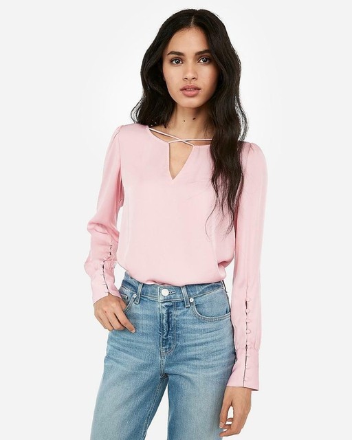 express pink blouse