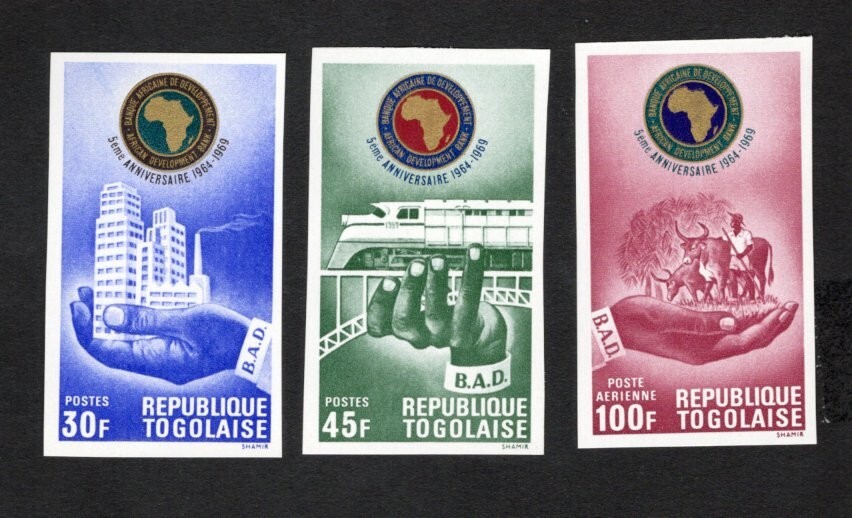 Togo 1969 stamps Mi#725B-727B START8%ONLY MNH CV=102$