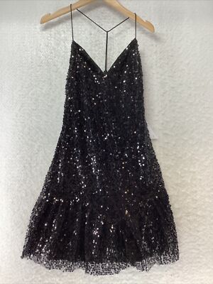 black sequin dress size 12 City Chic Women's Sequin Sofia Dress