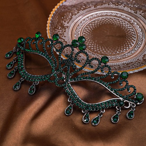 Bridal Masquerade Prom Mask Party Tassel Face Mask Banquet Dress Accessories - Picture 10 of 20