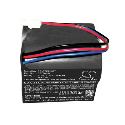 Li-MnO2 BATTERIE 12V 12000mAh BS7201-N For Aritech CaddX TX-7201-05-1, AS270-D
