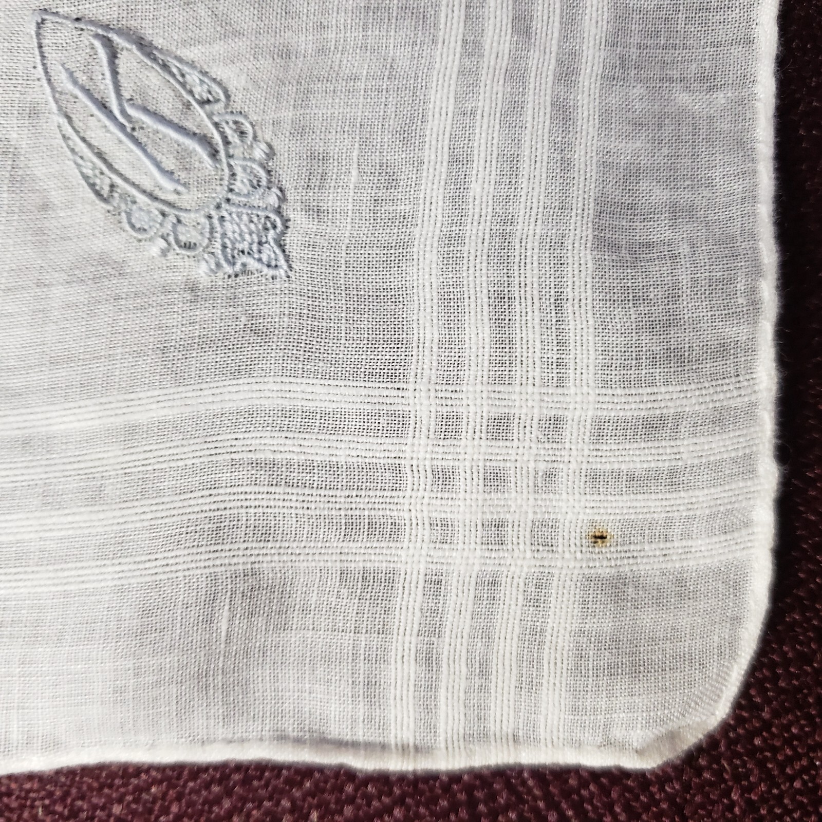 Embroidered Monogram Initial 4 Handkerchiefs Hank… - image 4