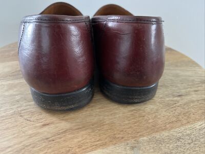 Florsheim‎ Mens Burgundy Leather Tassel Loafers Made in Italy 30147 Size 11 D Florsheim Mens 11.5D Tassel Loafers Burgundy Leather Italy  main image 3