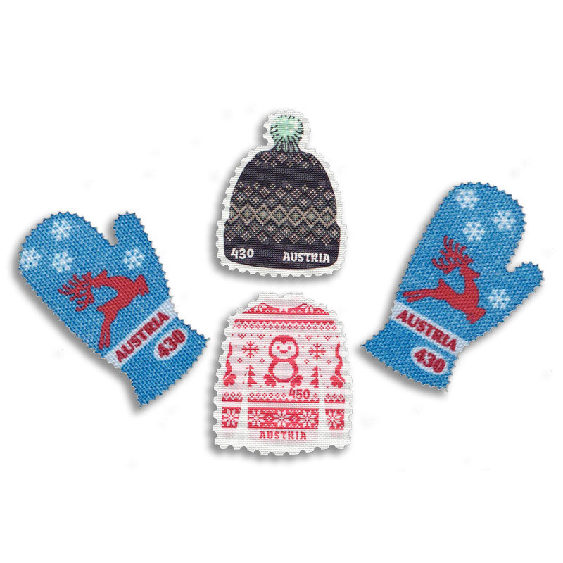 FR6738 - 2021/23 Austria serie invernale floccata - maglione, guanti, cappello