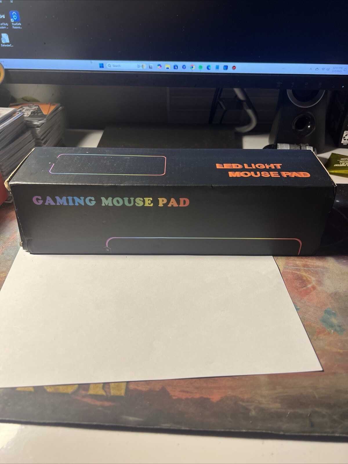 RGB LED Gaming Mouse Pad with Customizable Lighting Effects-image
