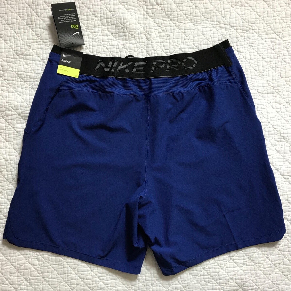 Nike Pro Rep Training Shorts Men's SZ XL Blue CD4317 455 NWT | eBay