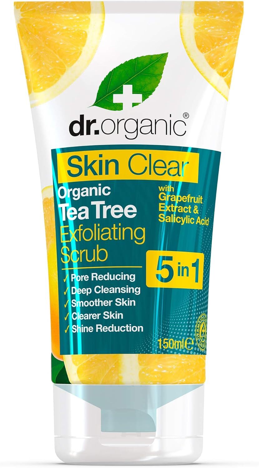 Dr Organic Skin Clear Exfoliating Scrub 150ml - Image 3