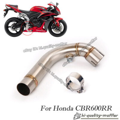 Motorcycle Exhaust Middle Pipe Link Stock Headers For Honda CBR600RR 2007-2023
