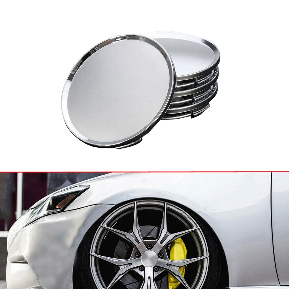 4X 63mm Car Wheel Center Cap Tyre Rim Hub Cap Cover ABS Accessories - Image 2 of 4