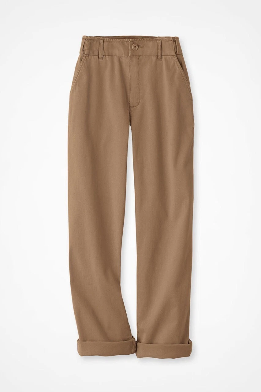 Coldwater Creek Hidden Stretch-Waist Chino Crops 14328 New In Package