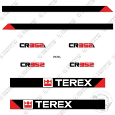 Fits Terex CR352 / CR352L Decal Kit Paver Sticker Replacements CR 352