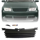 Front Black Badge Less Grill W/ Hood Notch Filler For Vw Jetta Bora Mk4 99-05