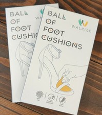 TWO pack Womens Metatarsal Pad Nude Tan Ball of Foot Cushion Pads