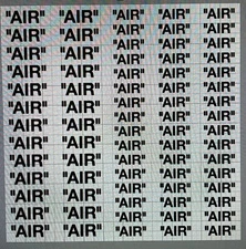 OFF WHITE AIR TEXT FOR AJ1 AF1 VINYL STENCIL FOR CUSTOM SHOES AND SMALL PROJECTS