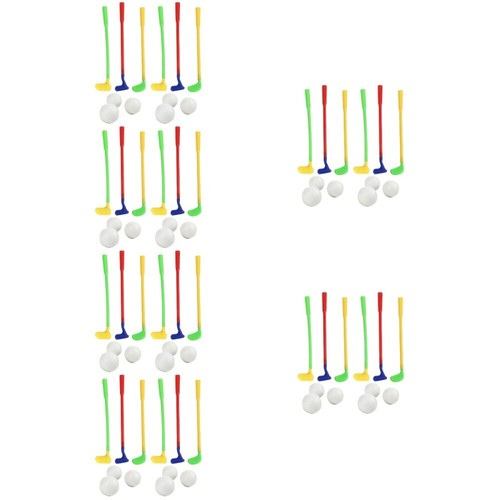 6 Count Kids Golf Set Plastic Toy Clubs Balls and Equipment eBay