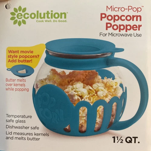 Ecolution Patented Micro-Pop Microwave Popcorn Popper