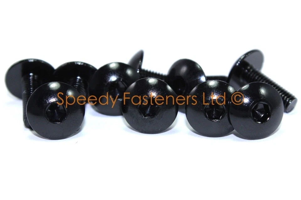 Triumph Daytona 750 900 1000 1200 Black Aluminium Fairing Screen Bolts Fixings — 第 4/4 张图片