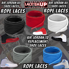 Air Jordan 12 AJ12 Premium Replacement Rope Round Shoe Laces