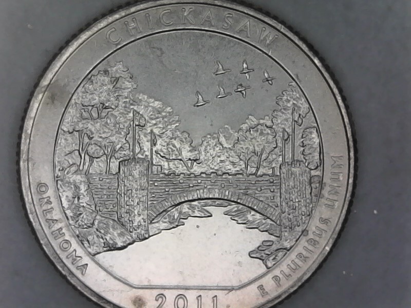 米国◆◆2011-P ワシントン (ATBX) クォーター硬貨100枚バッグ◆◆ 2011-P Chickasaw America The Beautiful Washington Quarter US Mint