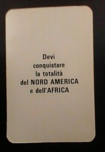 Original Risiko Ersatz Zielkarte Eroberung Nordamerika und Afrika