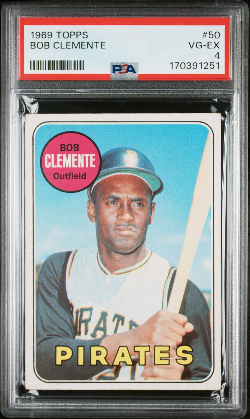 1969 TOPPS #50 BOB CLEMENTE PSA 4