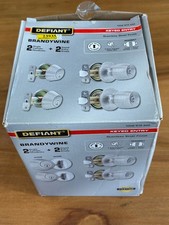 Defiant Brandywine Entry Knob  Deadbolt Combo Satin Stainless Open Box 23935