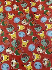 POKÉMON Christmas Wrapping Paper EXTRA LARGE 60 Sq Ft PIKACHU POKEMON
