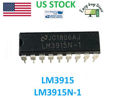 25pcs LM3915N-1 LED Bar Chart Display Driver Inline DIP-18 LM3915 LM3915N IC USA