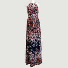 Eliza J Floral Maxi Dress Size 8 Sleeveless Wedding Event Resort 