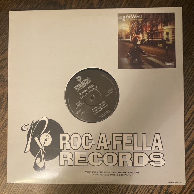 Kanye West Late Orchestration Vinyl 2 LP Orig Roc-A-Fella Record RARE VG++