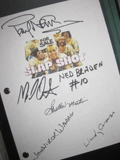 Slap Shot Signed Film Movie Script X5 Hockey Paul Newman Michael Ontkean reprint