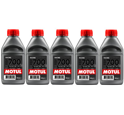 MOTUL RBF 700 FACTORY LINE DOT 4 Bremsflüssigkeit 5x500 ml Racing Brake Fluid