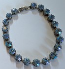 Vintage Estate Bue Rhinestone Bracelet 7 inch — photo 8