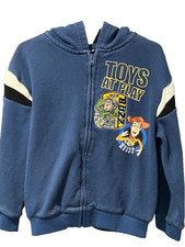VTG Toy Story Disney Pixar Embroidered Hooded Full Zip Jacket Boy Toddler Sz 3T