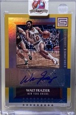 Walt Frazier Panini Status Gold Autograph /10 NBA Hall Of Fame  New York Knicks